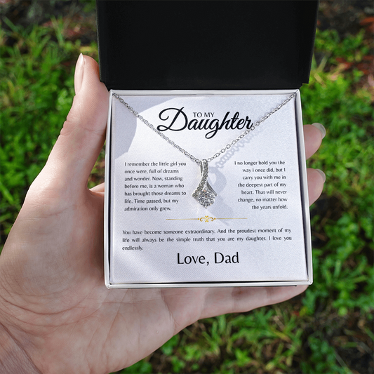 To My Daughter | I Remember The Little Girl | Alluring Beauty Necklace