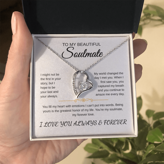 To My Beautiful Soulmate | Forever Love Necklace
