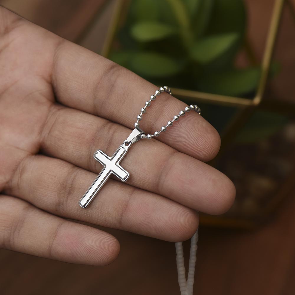 To My Son | Never Forget I Love You  | Artisan Cross Necklace