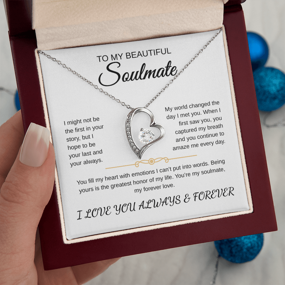 To My Beautiful Soulmate | Forever Love Necklace