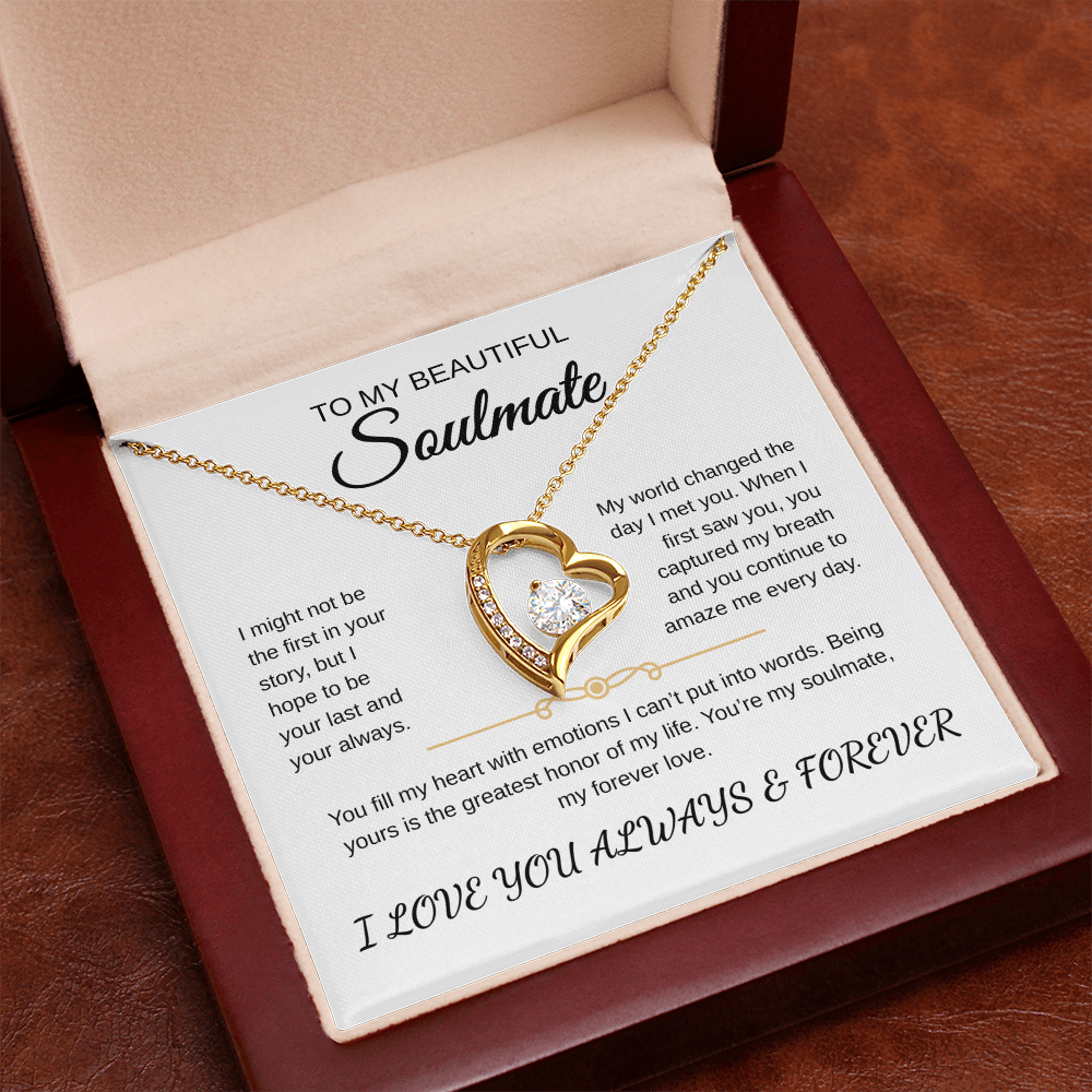 To My Beautiful Soulmate | Forever Love Necklace