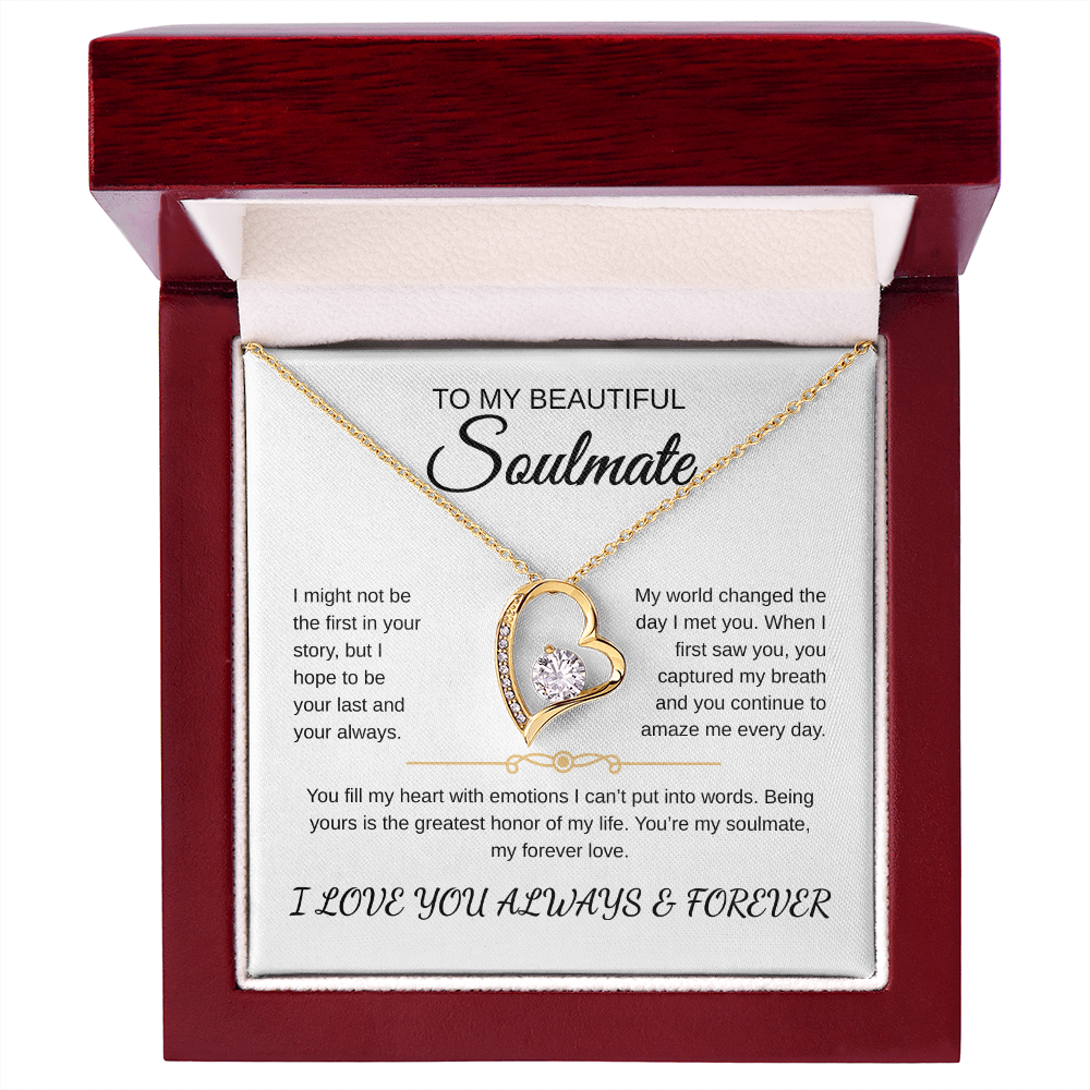 To My Beautiful Soulmate | Forever Love Necklace
