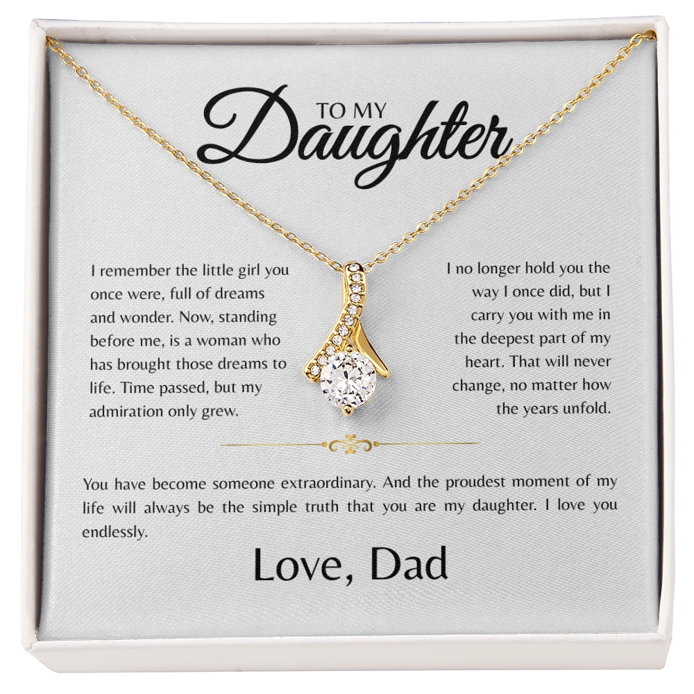 To My Daughter | I Remember The Little Girl | Alluring Beauty Necklace