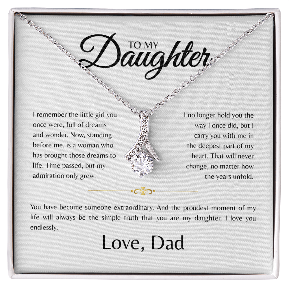 To My Daughter | I Remember The Little Girl | Alluring Beauty Necklace