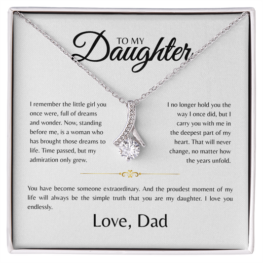 To My Daughter | I Remember The Little Girl | Alluring Beauty Necklace