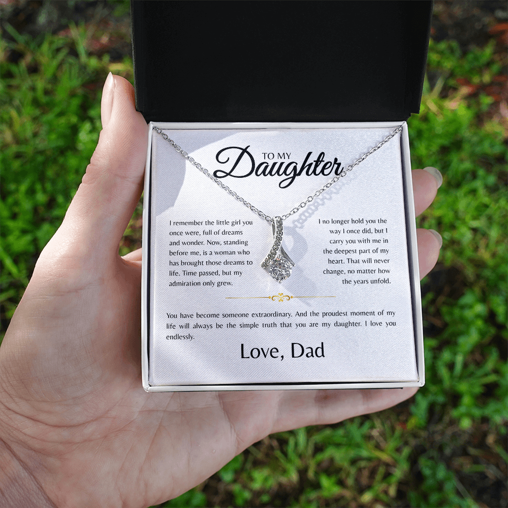 To My Daughter | I Remember The Little Girl | Alluring Beauty Necklace