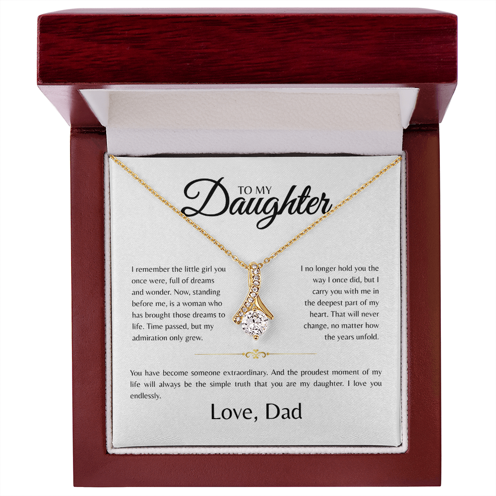 To My Daughter | I Remember The Little Girl | Alluring Beauty Necklace