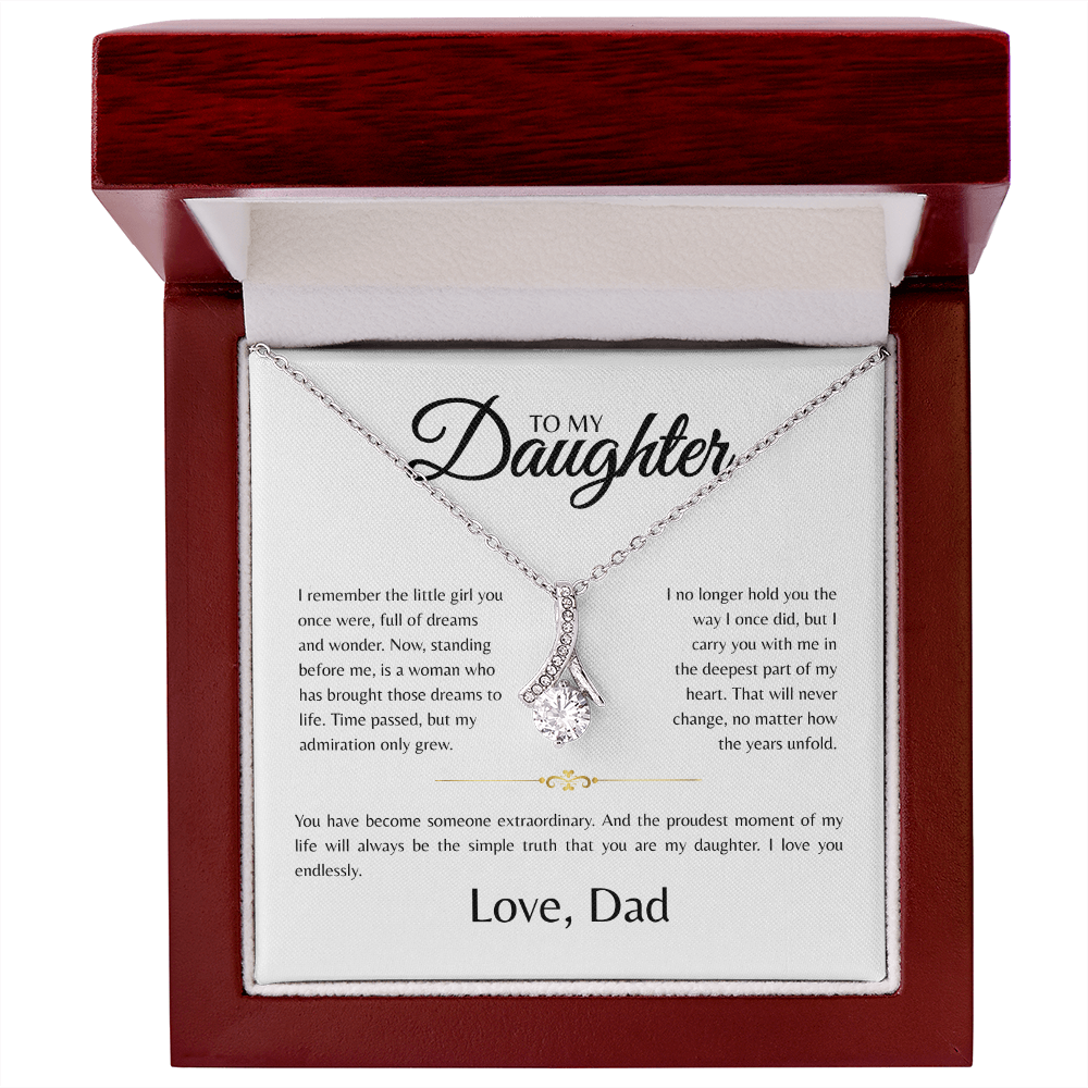 To My Daughter | I Remember The Little Girl | Alluring Beauty Necklace