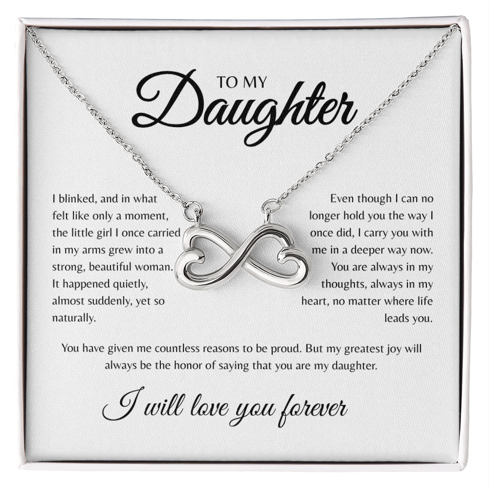 To My Daughter | I Blinked | Endless Love Necklace