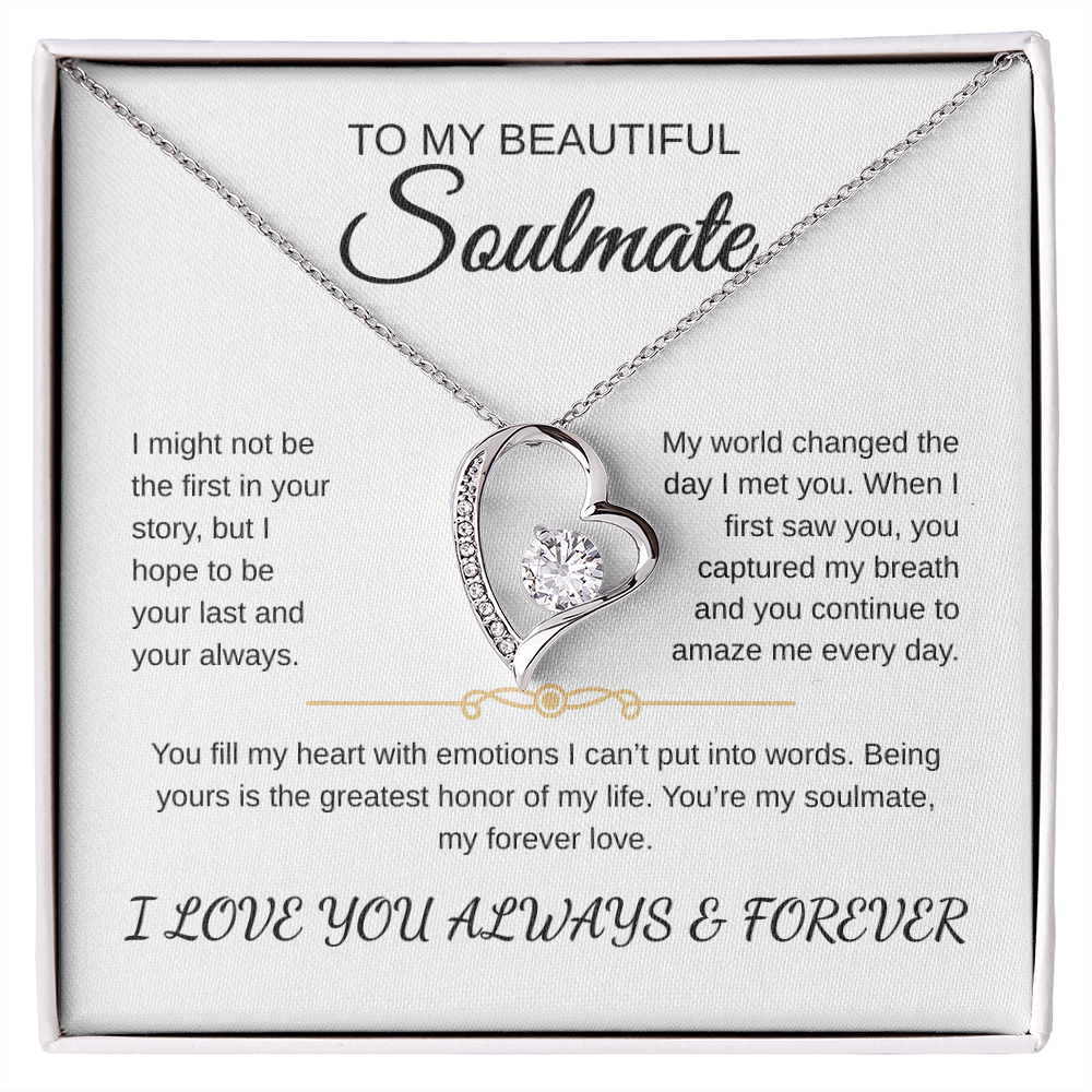 To My Beautiful Soulmate | Forever Love Necklace