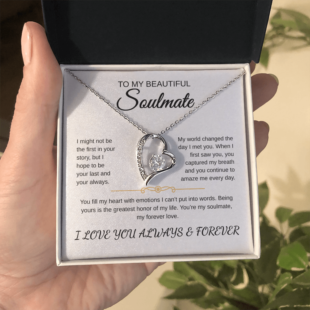 To My Beautiful Soulmate | Forever Love Necklace