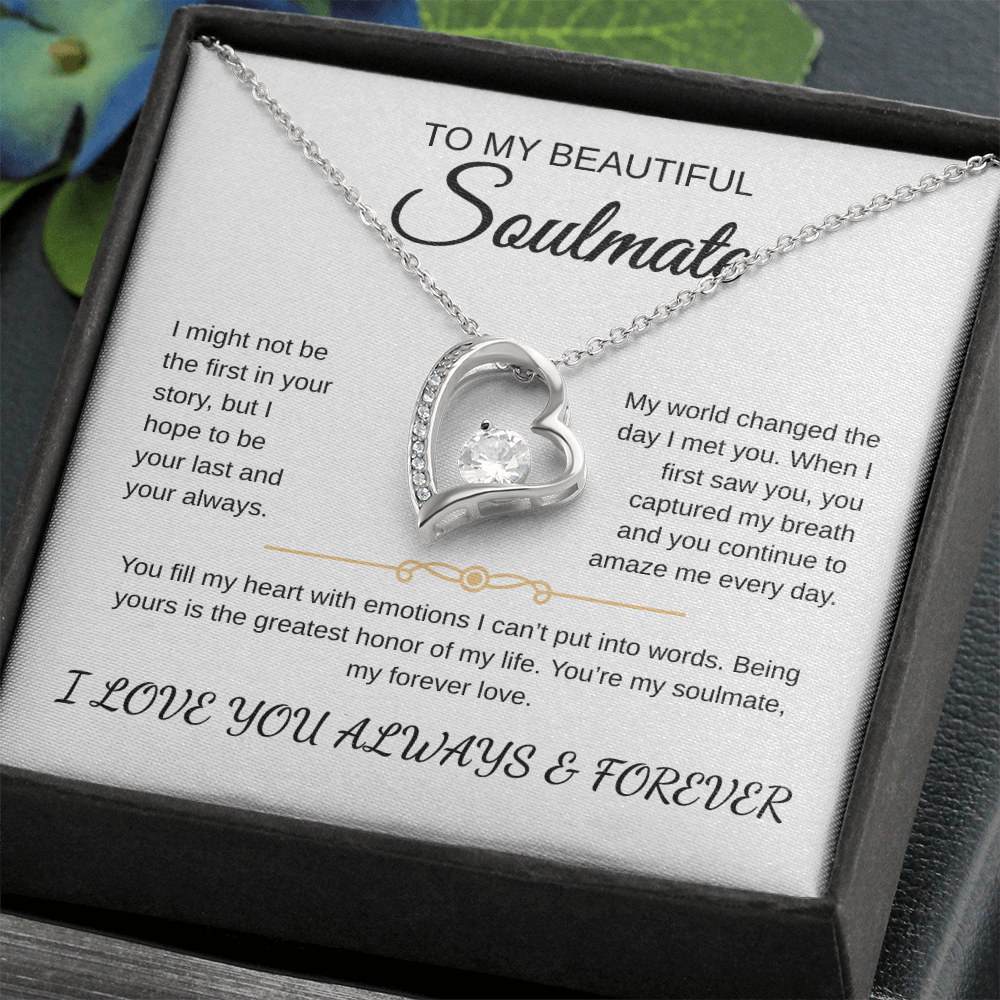 To My Beautiful Soulmate | Forever Love Necklace