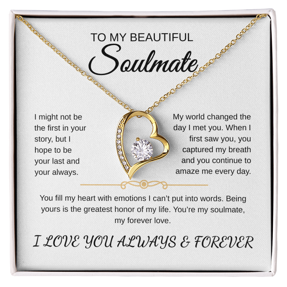 To My Beautiful Soulmate | Forever Love Necklace