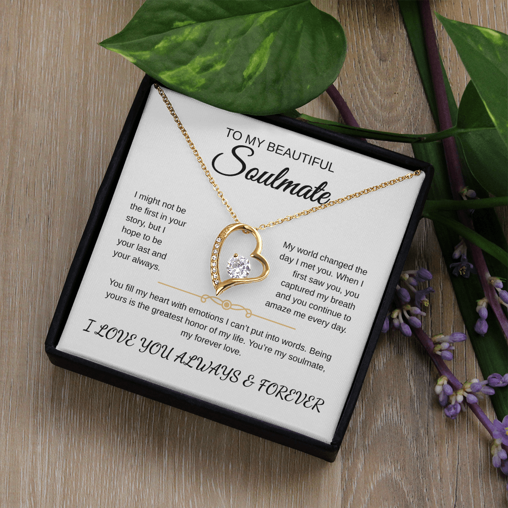 To My Beautiful Soulmate | Forever Love Necklace