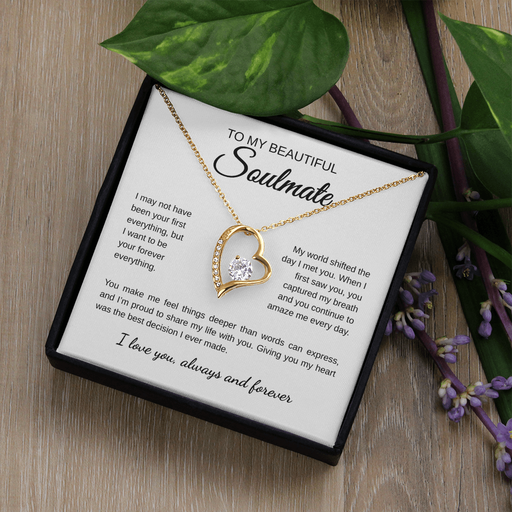 To My Beautiful Soulmate | I May Not Been Your First Everything | Forever Love Necklace