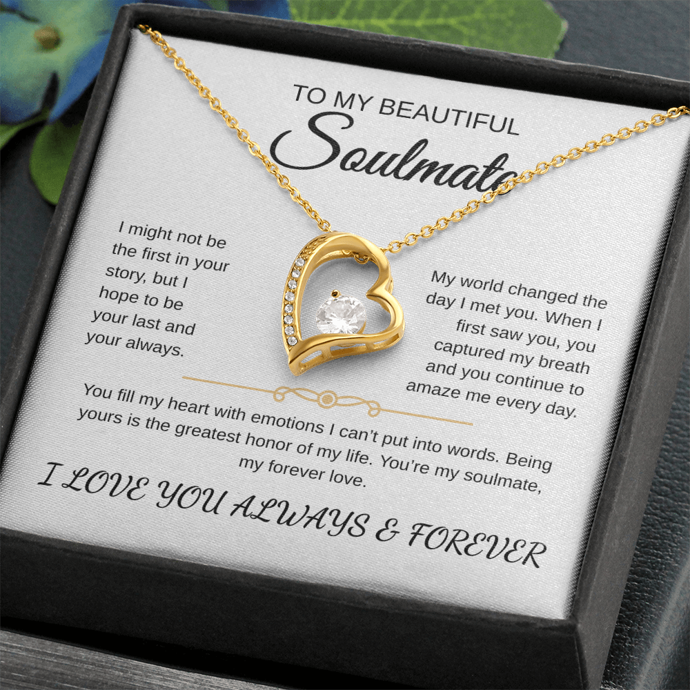To My Beautiful Soulmate | Forever Love Necklace